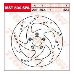 Disco freno anteriore TRW MST500SWR Swing destro per Harley Davidson 99-19