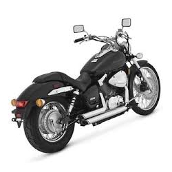 Shortshots Staggered Vance & Hines Honda VT750 04-16 cromate