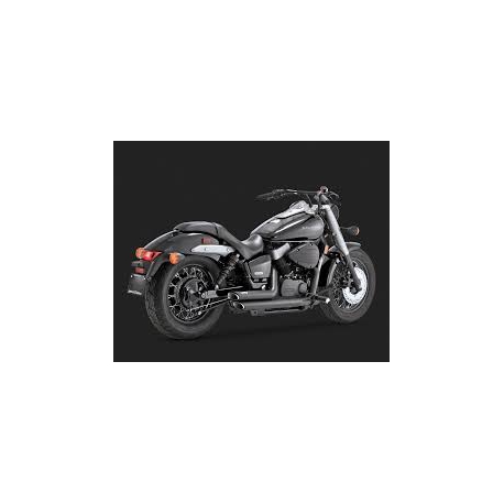 Shortshots Staggered Vance & Hines Honda VT750 04-16 nere