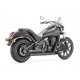 Vance & Hines Twin Slash Staggered VN900 nero