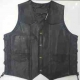 Gillet in pelle Live To Ride nero
