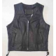 Gillet donna in pelle nero