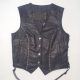 Gillet donna in pelle con borchie