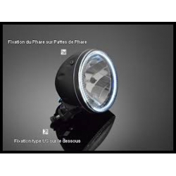 Faro Led Ring nero 145 mm (5 3/4)