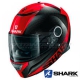 Shark Spartan Carbon nero carbonio e rosso