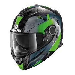 Shark Spartan Carbon Kitari verde.