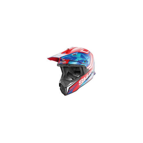 Casco Integrale Shark Varial Replica Tixier Mat  blu/rosso