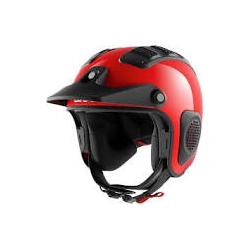 Casco jet Shark ATV-DRAK BLANK off-road in fibra rosso