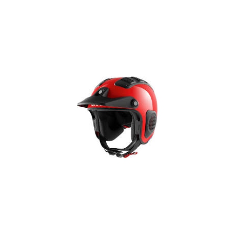 Casco jet Shark ATV-DRAK BLANK off-road in fibra rosso