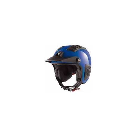 Casco jet Shark ATV-DRAK BLANK off-road in fibra blu