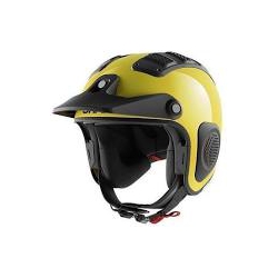 Casco jet Shark ATV-DRAK BLANK off-road in fibra giallo