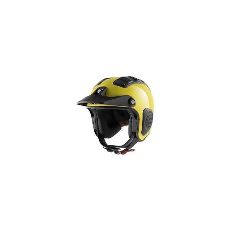 Casco jet Shark ATV-DRAK BLANK off-road in fibra giallo