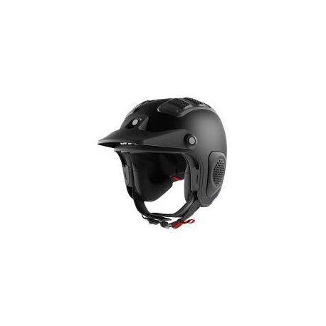 Casco jet Shark ATV-DRAK BLANK MAT off-road in fibra nero opaco