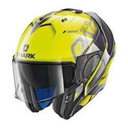 Casco Shark modulare EVO-ONE 2 KEENSER giallo fluo con grafica