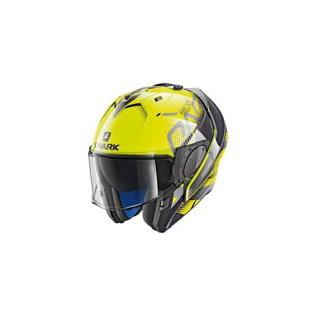 Casco Shark modulare EVO-ONE 2 KEENSER giallo fluo con grafica