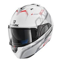 Casco Shark modulare EVO-ONE 2 KEENSER bianco/rosso/grigio