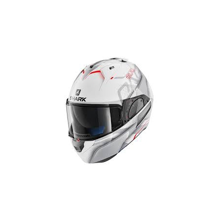 Casco Shark modulare EVO-ONE 2 KEENSER bianco/rosso/grigio