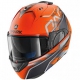 Casco Shark modulare EVO-ONE 2 KEENSER MAT arancione/nero opaco