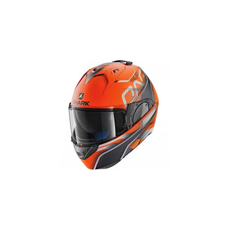 Casco Shark modulare EVO-ONE 2 KEENSER MAT arancione/nero opaco