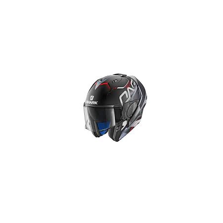 Casco Shark modulare EVO-ONE 2 KEENSER MAT nero/bianco/rosso