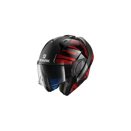 Casco Shark modulare EVO-ONE 2 LITHION DUAL nero/rosso