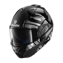 Casco Shark modulare EVO-ONE 2 LITHION DUAL nero/grigio