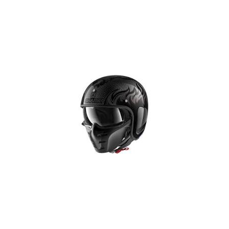 Casco Shark jet S-DRAK CARBON DAGON nero