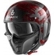 Casco Shark jet S-DRAK CARBON FREESTYLE CUP rosso