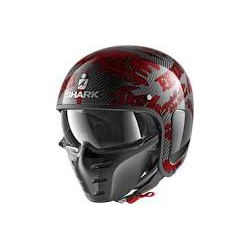 Casco Shark jet S-DRAK CARBON FREESTYLE CUP rosso