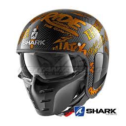 Casco Shark jet S-DRAK CARBON FREESTYLE CUP giallo