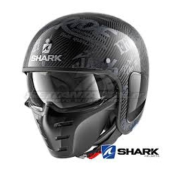 Casco Shark jet S-DRAK CARBON FREESTYLE CUP nero