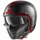 Casco Shark jet S-DRAK CARBON VINTA nero/rosso