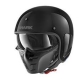 Casco Shark jet in fibra S-DRAK BLANK nero