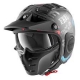 Casco Shark jet in fibra X-DRAK FREESTYLE CUP MAT nero/grigio/rosso