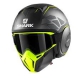 Casco Shark jet in termoplastica STREET-DRAK HUROK MAT grigio/giallo opaco