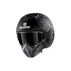 Casco Shark jet in termoplastica STREET-DRAK HUROK MAT nero/blu opaco