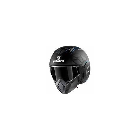 Casco Shark jet in termoplastica STREET-DRAK HUROK MAT nero/blu opaco