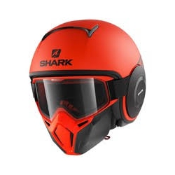 Casco Shark jet in termoplastica STREET-DRAK STREET-NEON MAT arancione