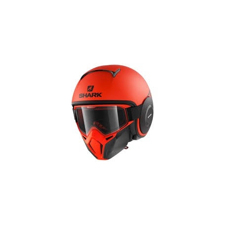 Casco Shark jet in termoplastica STREET-DRAK STREET-NEON MAT arancione