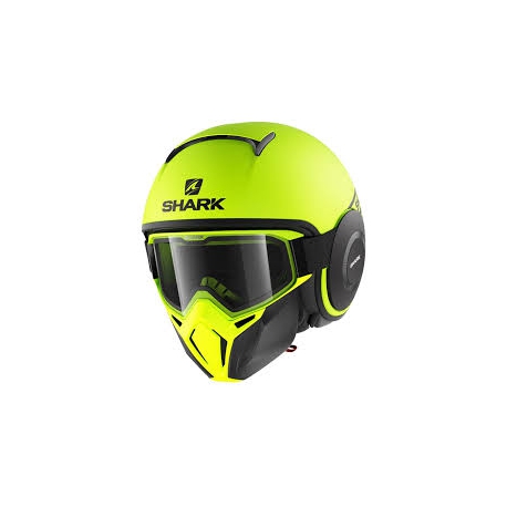 Casco Shark jet in termoplastica STREET-DRAK STREET-NEON MAT giallo opaco