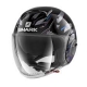 Casco Shark jet in termoplastica SHARK NANO KANHJI nero/grigio/blu