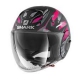 Casco Shark jet in termoplastica SHARK NANO KANHJI MAT nero/rosa