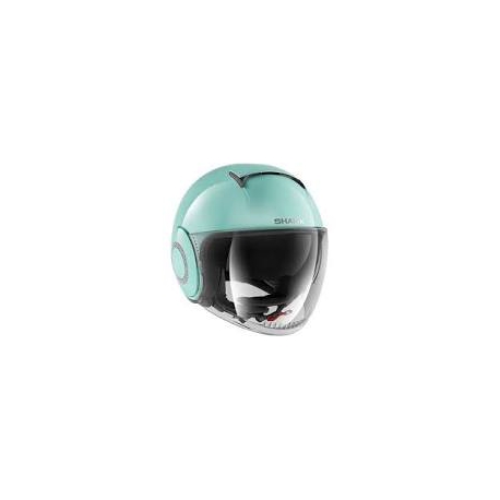 Casco Shark jet in termoplastica SHARK NANO SWAROVSKI PASTEL GREEN azzurro