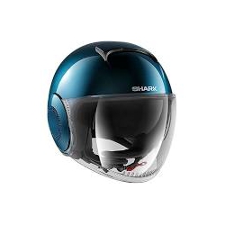 Casco Shark jet in termoplastica SHARK NANO SWAROVSKI MIDNIGHT BLUE blu