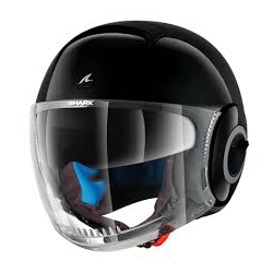 Casco Shark jet in termoplastica SHARK NANO SWAROVSKI DUAL BLACK