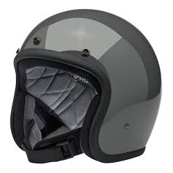 Casco Biltwell Bonanza Gloss Storm Grey grigio