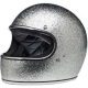 Casco Biltwell Gringo Brite Silver Mf grigio glitter