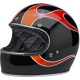 Casco Biltwell Gringo Dice Flames nero rosso