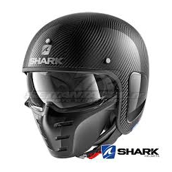 Casco Shark jet S-DRAK CARBON SKIN nero