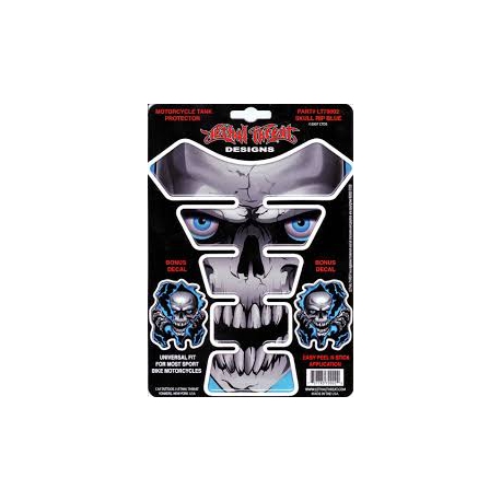 Adesivo serbatoio Skull Rip Blue